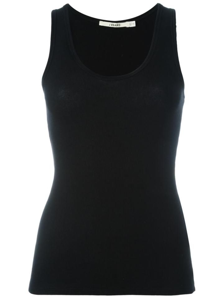 J Brand Plain Tank Top, Women's, Size: Xs, Black, Cotton/spandex/elastane