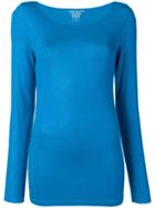 Majestic Filatures Long-sleeve Fitted Sweater - Blue