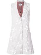Thom Browne Anchor Embroidery Deconstructed Dress - Grey