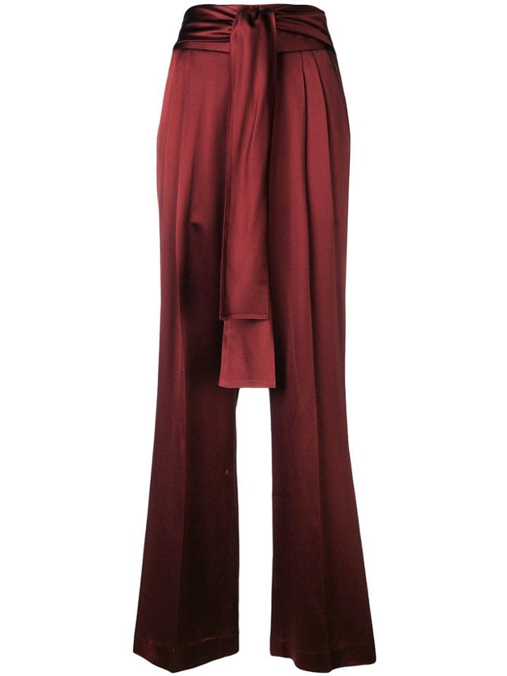3.1 Phillip Lim Crepe Pant W Waist Tie - Red