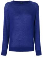 Aspesi Relaxed Fit Knitted Top - Blue
