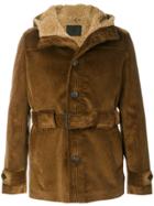 Prada Corduroy Belted Jacket - Brown