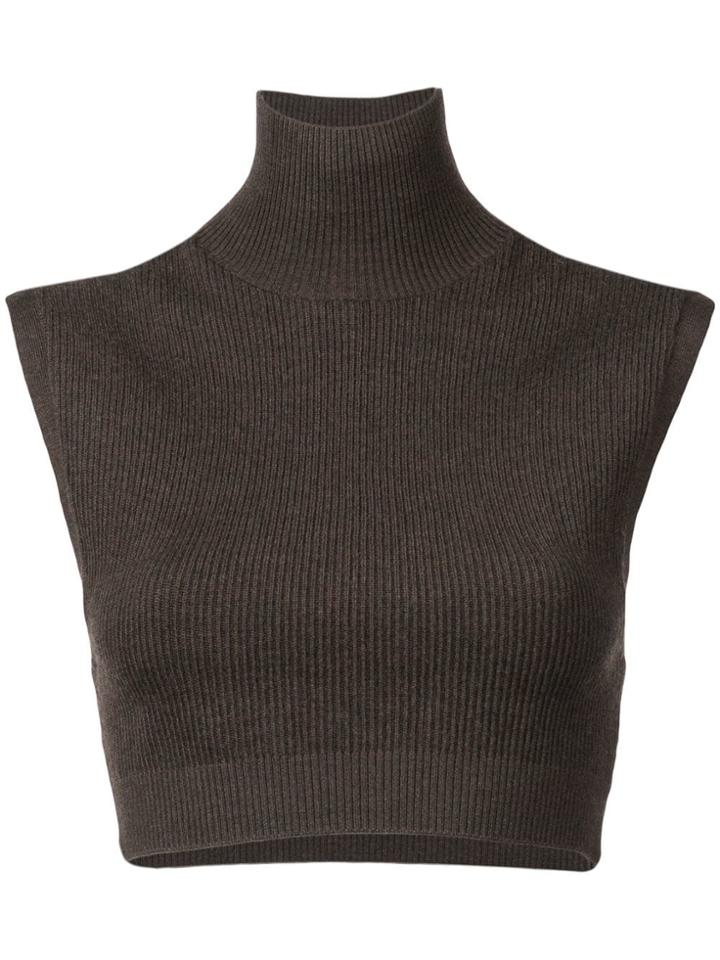 Chloé Cropped Jumper - Brown