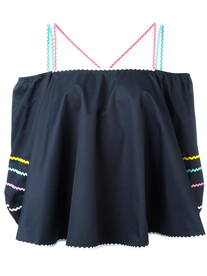 Anna October Off-shoulder Top - Blue