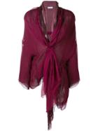 Dolce & Gabbana Vintage 1990 Tie Front Top - Red