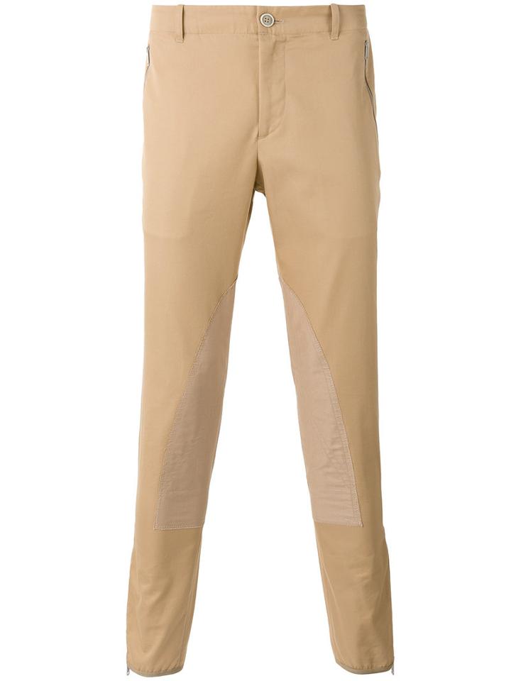 Alexander Mcqueen Riding Trousers, Men's, Size: 52, Nude/neutrals, Cotton/acetate/viscose