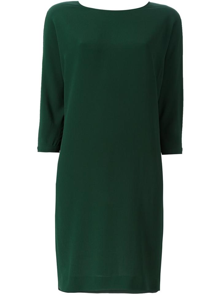 M Missoni Three Quarter Sleeve Dress, Women's, Size: 40, Green, Silk/acetate