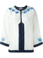 Vilshenko Rose Embroidered Blouse