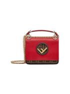 Fendi Small Kan I F Shoulder Bag - Red