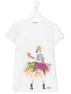 Junior Gaultier Jersey Printed T-shirt, Girl's, Size: 16 Yrs, White