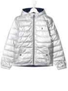 Ralph Lauren Kids Teen Reversible Puffer Jacket - Silver