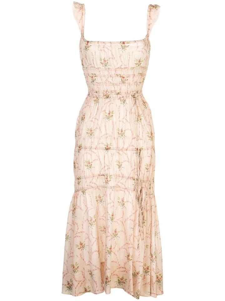 Brock Collection Floral Print Midi Dress - Multicolour