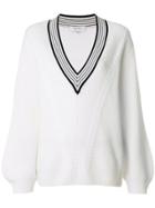 Carven Deep V-neck Jumper - White