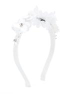 Simonetta Floral Headband, Girl's, White