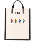 Polo Ralph Lauren Logo Printed Tote Bag - Neutrals