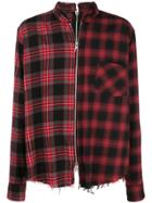 Giorgio Brato Contrast Zip Up Shirt - Red