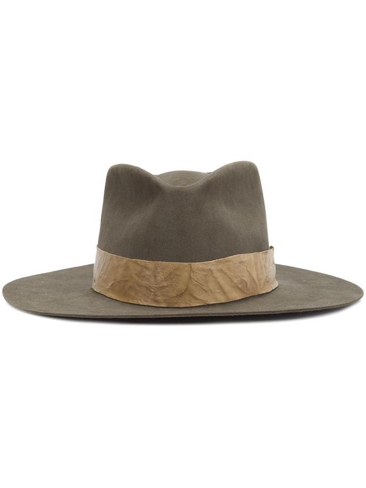 Nick Fouquet Western Hat, Men's, Size: 58, Green, Wool Felt