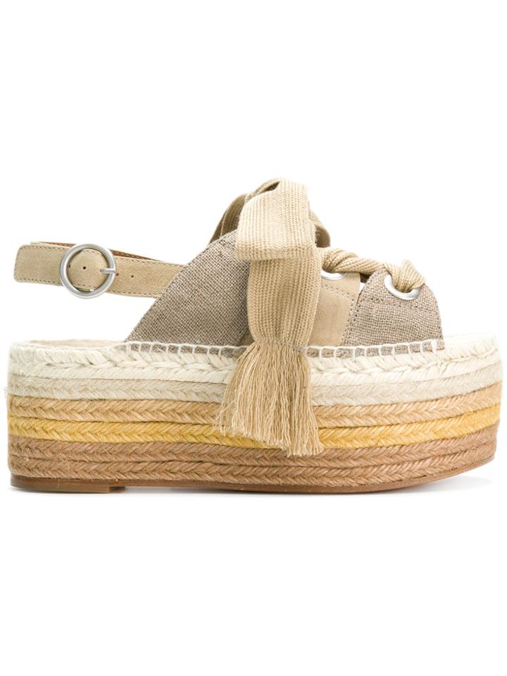 Chloé Qai Flatform Espadrilles - Multicolour