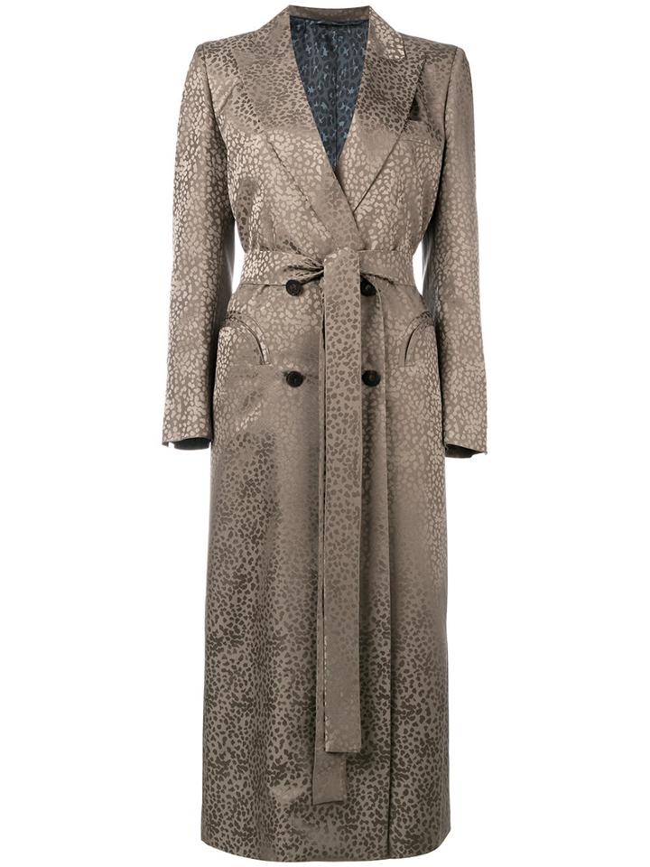 Blazé Milano - 'tuiga' Coat - Women - Silk/cupro/viscose - Ii, Women's, Green, Silk/cupro/viscose