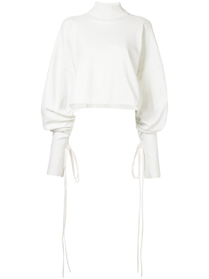 Solace London Oversized Cut Out T-shirt - White