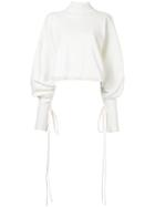 Solace London Oversized Cut Out T-shirt - White