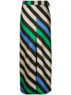 Bianca Spender Long Striped Skirt - Multicolour