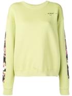 Off-white Graphic Sleeve Sweater - Green