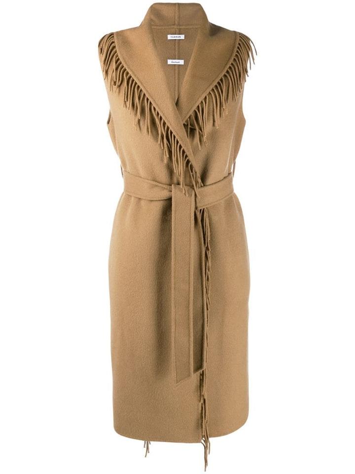 P.a.r.o.s.h. Fringed Waistcoat - Brown