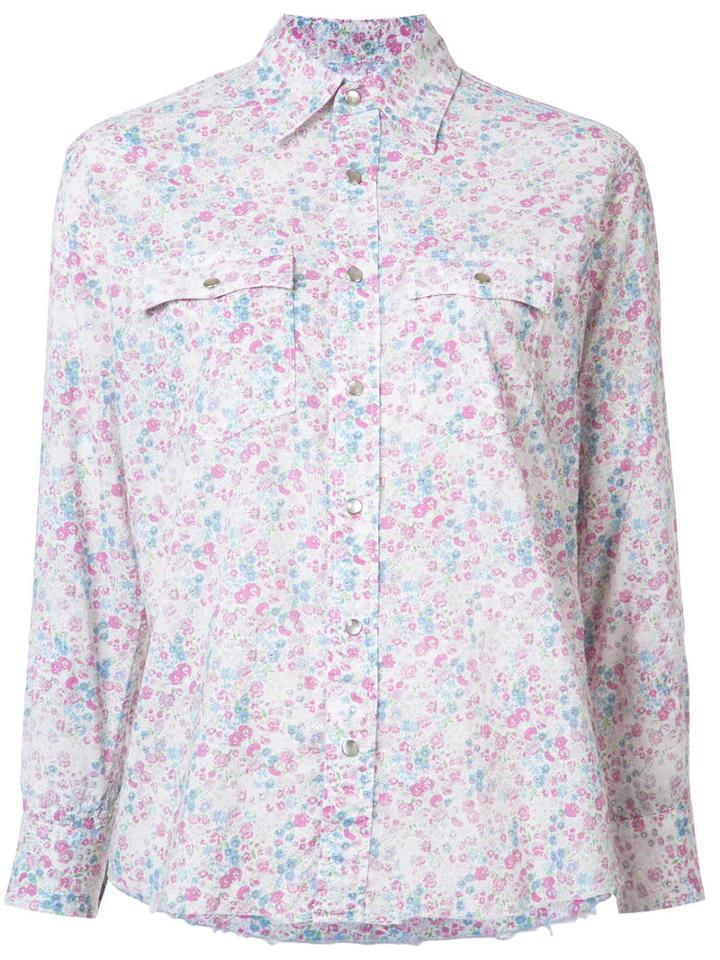 Saint Laurent - Raw Hem Liberty Shirt - Women - Cotton - S, White, Cotton