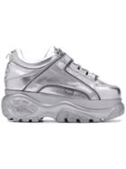 Buffalo Platform Sole Sneakers - Silver