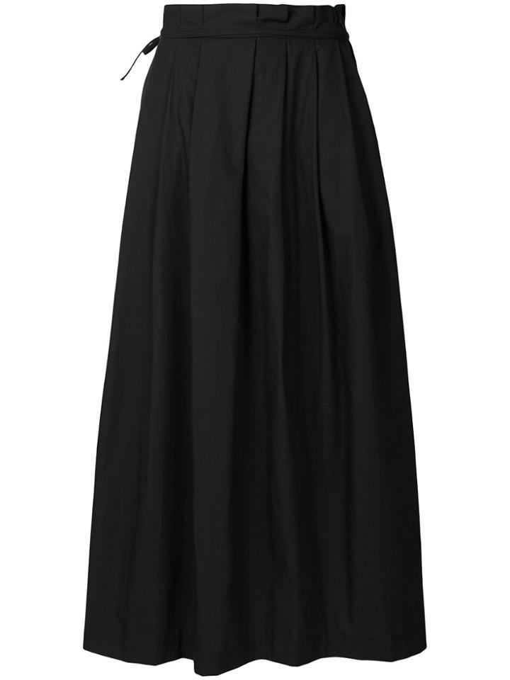 Ermanno Scervino Full Pleated Skirt - Black