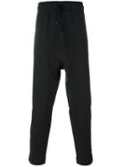 Tom Rebl Elasticated Waistband Drop-crotch Trousers, Men's, Size: 48, Blue, Polyester/spandex/elastane/cotton