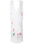 Mira Mikati Fairy Tale Print Long Dress - White