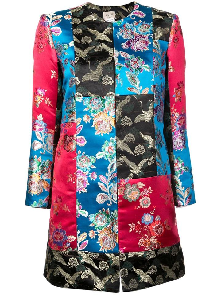 Alice+olivia Oversized Patchwork Blazer - Multicolour