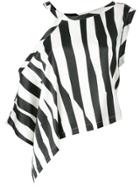 Goen.j V-neck Fringe-embellished Sleeveless Top - Black