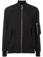 Ps By Paul Smith Arm Pocket Bomber Jacket, Women's, Size: Xl, Black, Wool/viscose