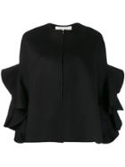 Valentino Ruffle Sleeve Jacket - Black