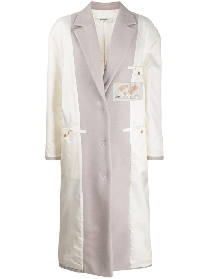 Mm6 Maison Margiela Inside-out Coat - White