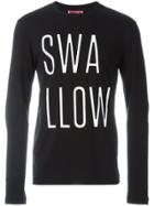 Mcq Alexander Mcqueen 'swallow' Print Longsleeved T-shirt - Black