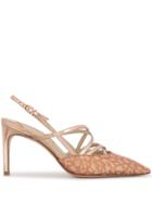 Sophia Webster Odette Leopard-print Pumps - Gold