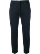 Tonello - Cropped Tailored Trousers - Women - Cotton/polyester/cupro/pbt Elite - 48, Women's, Blue, Cotton/polyester/cupro/pbt Elite