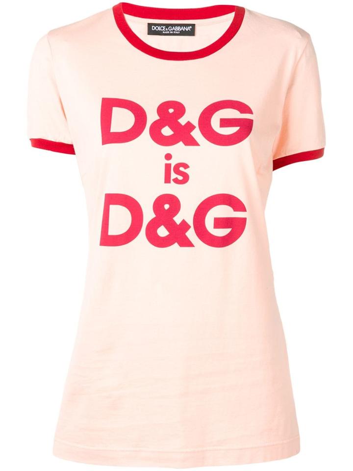 Dolce & Gabbana D & G Print T-shirt - Pink