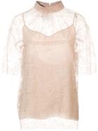 Rochas Layered Blouse - Nude & Neutrals