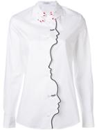 Vivetta Ruffle Front Shirt - White