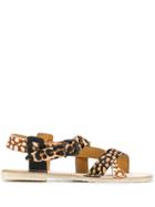Flamingos Brenda Animal Print Sandals - Neutrals