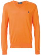 Polo Ralph Lauren V-neck Sweater - Yellow & Orange
