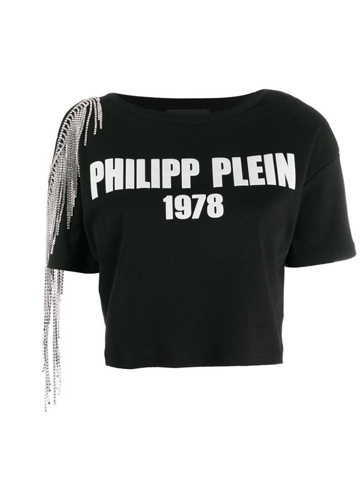 Philipp Plein Cold Shoulder T-shirt - Black