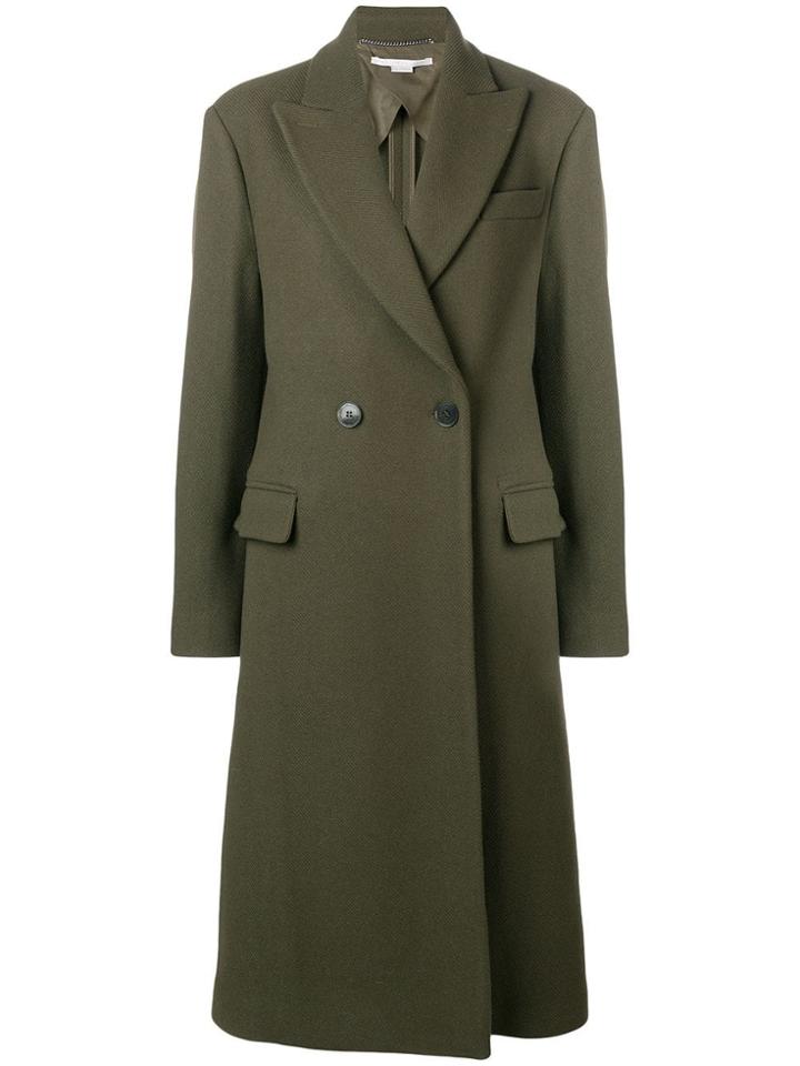 Stella Mccartney Classic Double-breasted Coat - Green