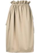 Astraet - Midi Straight Skirt - Women - Polyester - 0, Nude/neutrals, Polyester