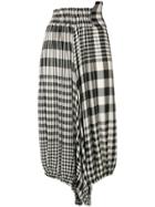 Yohji Yamamoto Vintage Gingham Drop Crotch Trousers - Black